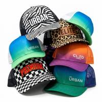 Casquette de camionneur structurée à profil moyen X&K Custom à 6 panneaux avec coutures professionnelles, en tissu robuste 60/40 coton/polyester