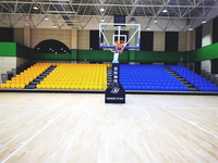 Frog Sports - Tribune télescopique modulable pour gymnase intérieur, idéale pour le volleyball et les événements multisports