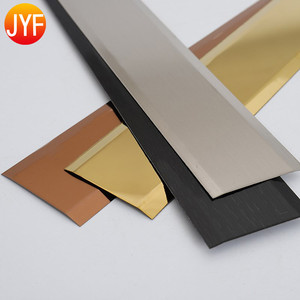 SS04073 nuevo estilo 304 de oro No.4 de esquina de acero inoxidable con la muestra libre de 7mm teja recorte latón molduras para muebles - Product Image 6