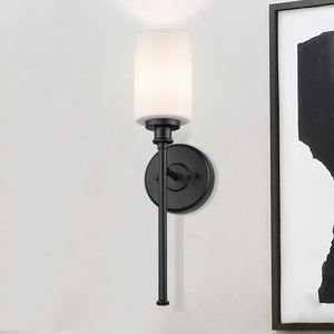 Appliques murales en verre modernes pour salon, hôtel, chambre à coucher, style ETL, couleur noire - Product Image 2