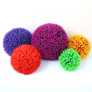 Bolas de Césped Artificial, Bola de Flores de Seda Plástica Redonda, Decoraciones Colgantes para Bodas y Hogar - Product Image 2