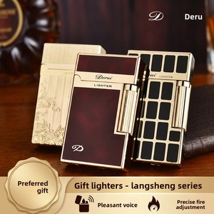 Accendino a Cherosene Derui Lang Sheng di Alta Qualità, Accensione con Un Solo Tasto, Fiamma Regolabile, Design Lussuoso ed Economico, Fiamma Aperta Dolce e Nitida - Product Image 2