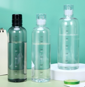 ขวดน้ำออกกำลังกายแบบไล่สีชมพู ขนาด 500 มล. 750 มล. ปลอด<span class=keywords><strong>ส</strong></span>าร BPA พร้อมตัวบอกเวลา กำลังขายดี - Product Image 2