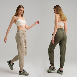 <span class=keywords><strong>Pantalon</strong></span> de jogging ample pour femme, respirant, séchage rapide, haute élasticité, <span class=keywords><strong>cargo</strong></span>, fitness, long, fin, été, extérieur, décontracté, survêtement - Product Image 4