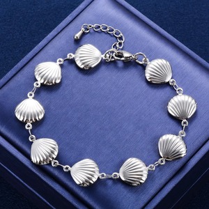 Bracelet Coquillage Mignon en Acier Inoxydable pour Femme et Fille, Chaîne de Main à Maillons Dorés, Bracelet de Cheville d'Été pour la Plage, Bijoux Métalliques, Cadeaux - Product Image 2