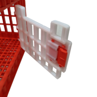 Cages de transport pour volailles en plastique robuste ZZ, adaptées à 12-13 poulets adultes, canards, équipements de transport