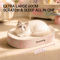 Lit à gratter pour chat extra large de 60 cm, rond, en carton ondulé, planche à gratter antidérapante, chaise longue pour animaux de compagnie, pour l'intérieur, faible MOQ, vente en gros