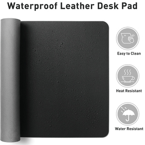 Tapis <span class=keywords><strong>de</strong></span> souris <span class=keywords><strong>de</strong></span> bureau personnalisés en cuir PU souple gaufré, durables, <span class=keywords><strong>pour</strong></span> cadeaux - Product Image 2