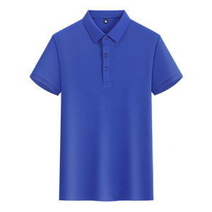 Polo Shirt Solid Color Polyester Breathable Daily Wear Short Sleeve Uniforms - Product Image 3