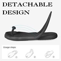 Tongs en éthylène-vinyle-acétate pour femmes et hommes, chaussures de voyage et de douche, sandales |   Antidérapant, léger, séchage rapide, pliable, portable
