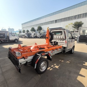 รถบรรทุกขยะไฟฟ้าแบรนด์จีน แบบยกตู้ขยะได้ ตู้ขยะถอดได้ ตัวถังแบบถอดประกอบได้ รถบรรทุกขนขยะแบบ Skip Loader สำหรับขาย - Product Image 6