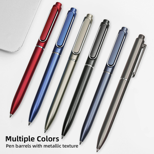 Logo personnalisé vente en gros de haute qualité de luxe multicolore métal rétractable couleur 0.5mm stylos gel ensemble avec boîte en papier - Product Image 5