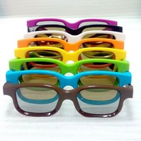 Lunettes 3D polarisées RealD IMAX, rouge et bleu, matériau PET, écran virtuel 50"-80", VR tout-en-un