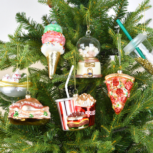 Décoration de Noël en verre teinté fabriquée à la machine, de haute qualité, charmante et élégante, à suspendre sur l'arbre - Vente en gros - Product Image 3