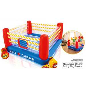 Ring de boxe gonflable pour enfants, ensemble de jeu portable en PVC avec gants et design d'arène - Product Image 5