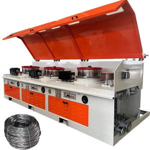 Machine <span class=keywords><strong>à</strong></span> tréfiler automatique durable en acier au carbone, ligne droite <span class=keywords><strong>à</strong></span> grande vitesse avec moteur et contrôle PLC - Product Image 1