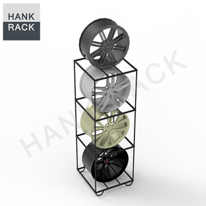 Freestanding lốp hiển thị đứng Rack bánh xe rim hiển thị giá - Product Image 5