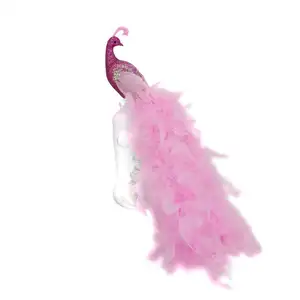 Лидер продаж, розовое страусиное перо SYART для влюбленных, павлин, птица, свадебные украшения