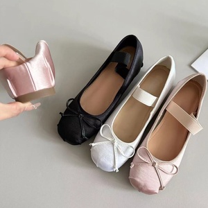 Zapatos de Ballet de Terciopelo con Bordado de Cinta para Mujer, MIU 2026, Diseño de Lujo, Punta Redonda, Planos, Personalizados - Product Image 5