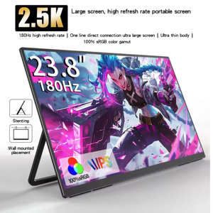 23.8-inch Xách Tay 180Hz IPS Cảm Ứng Màn Hình Màn Hình Cho PS4/5 <span class=keywords><strong>2K</strong></span> Thứ Cấp Bảo Vệ Mắt Chứng Nhận Máy Tính Mở Rộng Màn Hình - Product Image 2