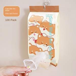 EVEFU Cartoon Lam Kitchen Filter <b>Screen</b> for Dish Washing Basin Disposable Net Bag <b>Leaves</b> Hands Clean - Product Image 6