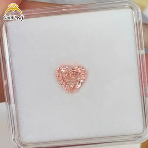 เพชรรูปหัวใจสีชมพู ราคาโรงงาน เพชรเลี้ยงในห้องปฏิบัติการ พร้อมใบรับรอง IGI และ GIA คุณภาพสูง เพชรแท้ HPHT CVD สีแฟนซี ทุกการเจียระไนมีจำหน่าย - Product Image 3