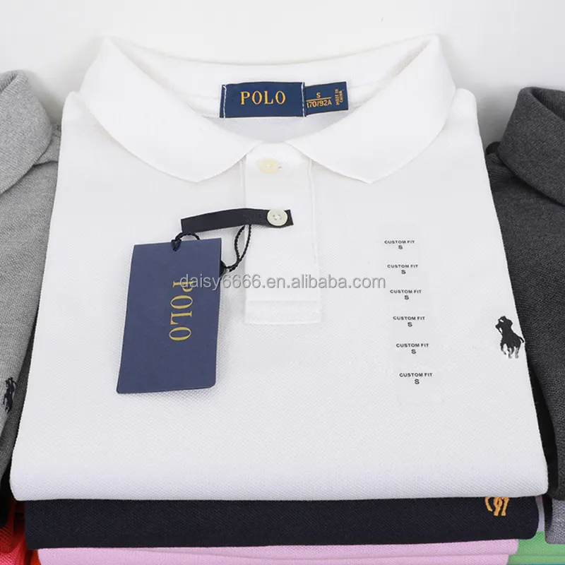 OEM ODM grande Polo Golf t-Shirt moda taglio Top t-Shirt semplice ricamata Polo maschile della fabbrica all'ingrosso