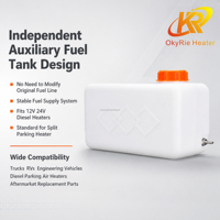 Réservoir de carburant diesel DFT 5,5 L pour chauffage de stationnement Webasto Eberspacher 12V 24V, réservoir auxiliaire d'huile, compatible avec les modèles d'usine OkyRie