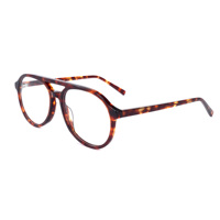 2025 últimas gafas de diseñador redondas ópticas Unisex Marco de acetato de titanio de alta calidad estilo Retro de lujo Demi Color para lectura