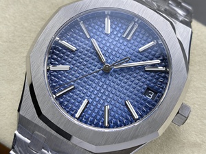 Reloj Mecánico de Buceo de Lujo, Super Calidad, Resistente al Agua, 41 mm, Fábrica DDF, Movimiento 4302, 15510, Peso 178 g, Color Azul Hielo - Product Image 3