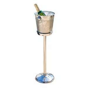 Refroidisseur à boissons pour fête à la ferme, en acier inoxydable de haute qualité, refroidisseur à champagne et à vin avec support - Product Image 1