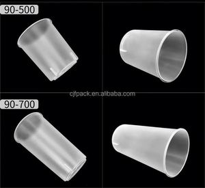 New <b>Plastic</b> PP Frosted Matted Hard <b>Cups</b> 16oz 24oz Clear Bubble Tea Disposable <b>Plastic</b> Injection PP <b>Cup</b> - Product Image 6