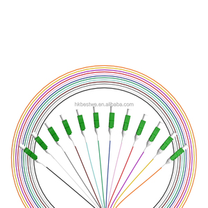 Fibre Optique Pigtail LC/APC Monomode 0.9mm LSZH 12 Core Fibre Pigtail - Product Image 2