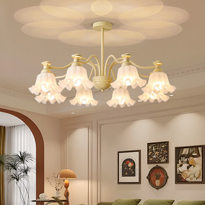 American Retro Country <b>Style</b> Chandelier Multi <b>Head</b> Led Light For Living Room Dining Room Bedroom - Product Image 2