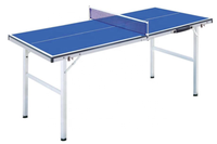 Mini table de tennis de table bleue portative et personnalisée, pour enfants, accessoires d'intérieur