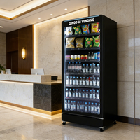 Distributeur automatique Qingo Locker avec fonction SDK, corps métallique, écran tactile 7 pouces, capacité de 495 bouteilles, conforme ADA
