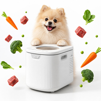 Machine automatique pour la préparation de nourriture pour chiens 3,2 L, cuiseur pour aliments pour animaux de compagnie avec fonction d'auto-nettoyage pour des repas frais faits maison