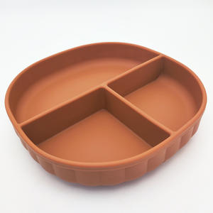 แผ่นซิลิโคนดูดไม่แตกสำหรับ100% ที่ใช้บนโต๊ะอาหารสำหรับเด็กทารกหัดเดินจานฟรี BPA เกรดอาหาร - Product Image 4