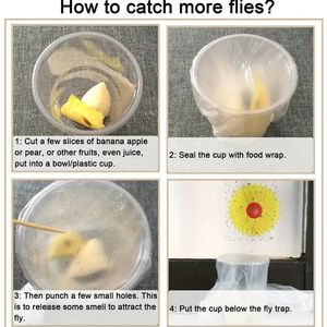 Pièges à mouches de fenêtre pour papier à mouches d'intérieur bandes collantes piège à mouches pour la maison - Product Image 5