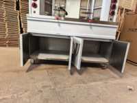 Grill vertical à gaz GPL automatique à double brûleur infrarouge en acier inoxydable pour la cuisson du shawarma et des kebabs