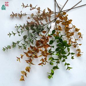 Feuille Artificielle Hua Ding Money Leaf, Tige Unique 30cm-100cm, Décoration Extérieure Mariage, Fleur en Soie - Product Image 4