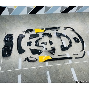 Aileron de lèvre avant de pare-chocs avant en fibre de carbone sèche de style OEM pour <span class=keywords><strong>Ferrari</strong></span> <span class=keywords><strong>SF90</strong></span> - Product Image 5