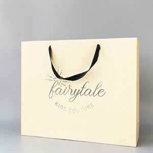 Wholesale Recycled Bolsas Printed Own Logo Packaging Shopping Bags Foldable Branded Retail Clothing White Brown Kraft <b>Paper</b> Bags - Product Image 2