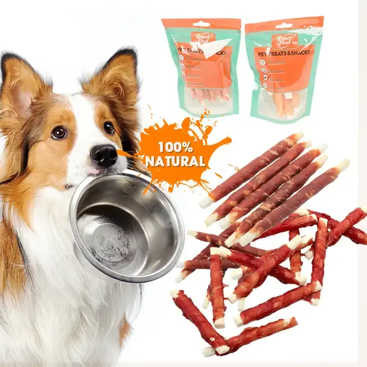 Bán buôn Dog Treats Pet đồ ăn nhẹ vịt thịt protein cao thức ăn vật nuôi món quà giáng sinh thức ăn vật nuôi cho siêu thị