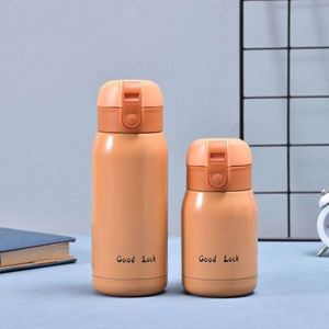 Stainless Steel Vacuum <b>Flask</b> Good Luck Insulated Tumbler For Travel Round Design With Lid Multiple Colors Available - Product Image 3