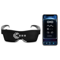 Lunettes LED numériques rechargeables clignotantes 2026, les plus vendues, avec contrôle à distance par application, pour fêtes magiques et lumineuses