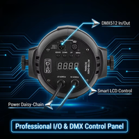 Projecteur LED Par Can Slim 18*10W RGBW pour Scène, Composants Premium pour DJ, Discothèque, Mariage, Fête, Contrôle DMX512/Activé par le Son