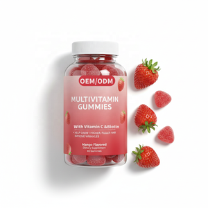 वयस्क मल्टीविटामिन गुम्मीज आम का स्वाद-विटामिन सी बायोटिन के साथ प्रतिरक्षा मोटा बालों की झुर्रियों में सुधार 2 प्रति सेवारत 60 - Product Image 1