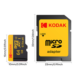 Tarjeta TF Kodak de 64GB/128GB, Velocidad U3 de <span class=keywords><strong>95MB</strong></span>/s, Compatible con MP3, Full HD, A1 Ultra -SDSQUAB-128G-GN6MN, Negra - Product Image 6