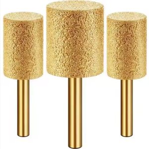 Tête de meulage diamantée brasée sous vide, tête plate cylindrique pour le marbre, le granit et les carreaux de céramique - Product Image 2